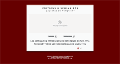 Desktop Screenshot of editionsetseminaires.be