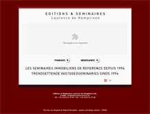 Tablet Screenshot of editionsetseminaires.be